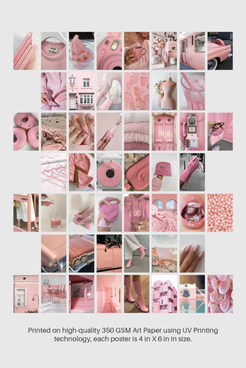 50 Bluish Pink Wall Collage - Image 4