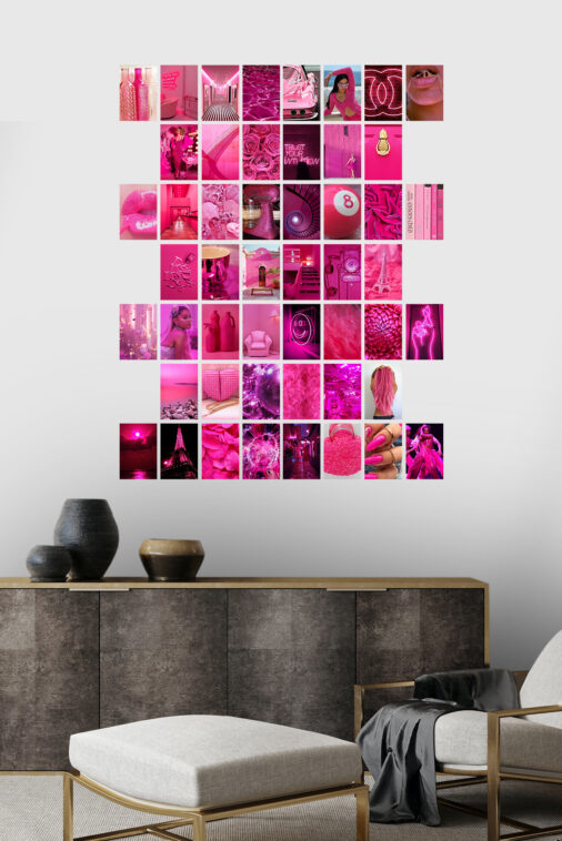 50 Boujee Pink Aesthetic Wall Collage - Image 3