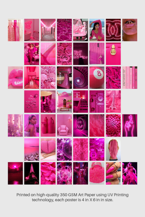 50 Boujee Pink Aesthetic Wall Collage - Image 2