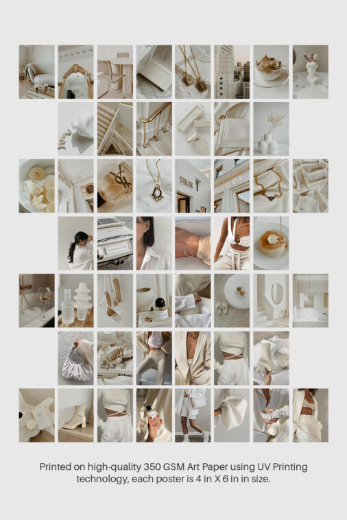 50 Creme Aesthetic Wall Collage - Image 4