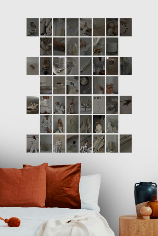 50 Dark Cream Aesthetic Wall Collage - Image 3