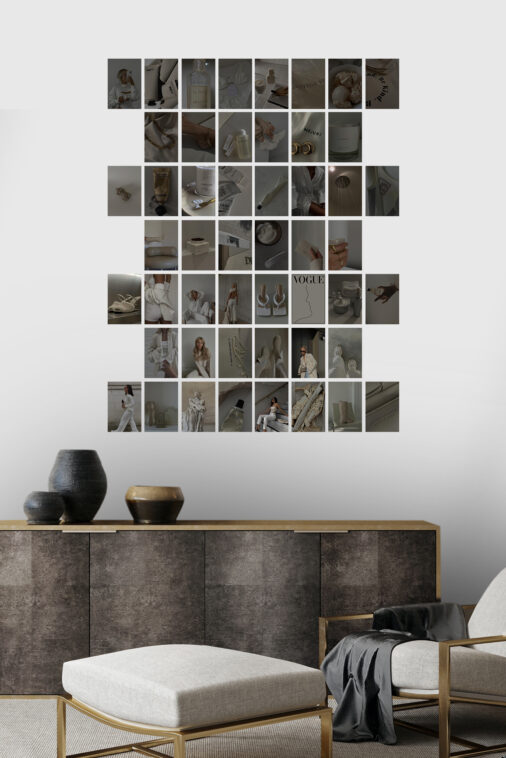 50 Dark Cream Aesthetic Wall Collage - Image 4