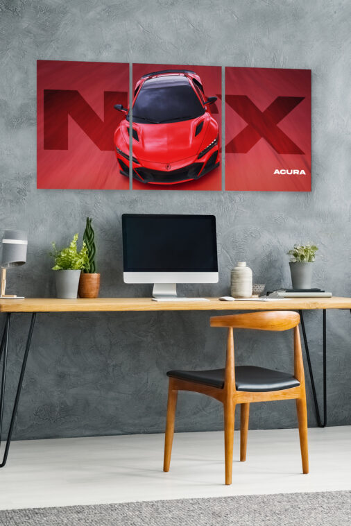 2022 Acura NSX Type S Split Poster Supercar - Image 4