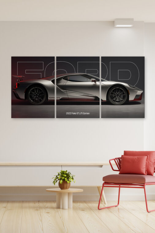 2022 Ford GT LM Edition Split Poster Supercar - Image 3
