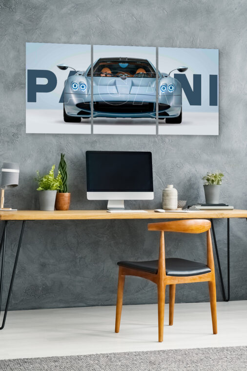 2022 Pagani Huayra Codalunga Split Poster Supercar - Image 5