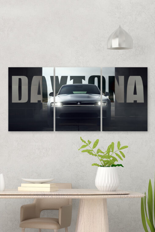 2024 Dodge Charger Daytona Split Poster Supercar