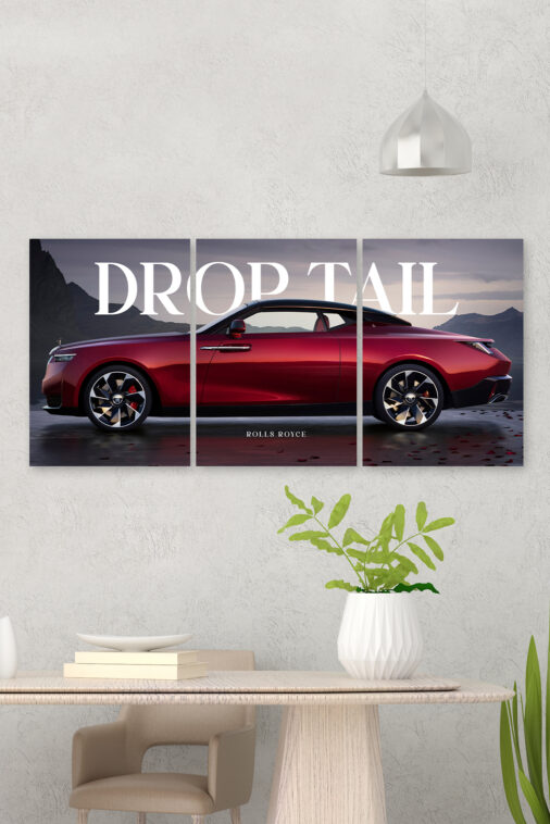 2024 Rolls Royce Droptail La Rose Noire Split Poster Supercar