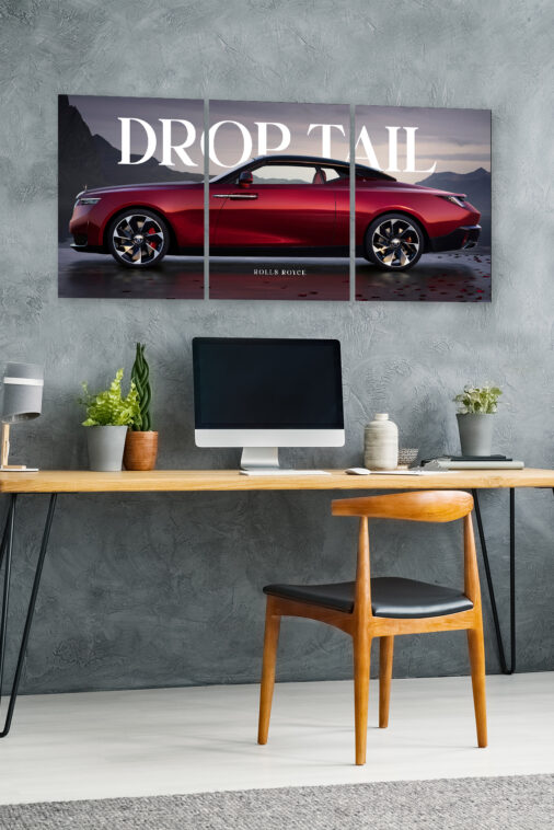 2024 Rolls Royce Droptail La Rose Noire Split Poster Supercar - Image 5