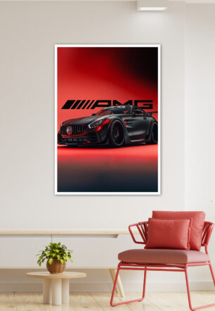 Amg GT R Conceptual Art Orange Maisto 1 Poster Cars Collection - Image 3