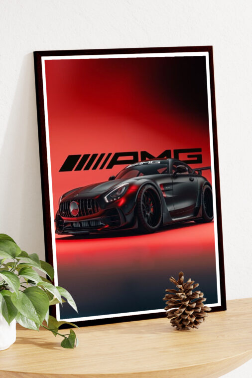 Amg GT R Conceptual Art Orange Maisto 1 Poster Cars Collection - Image 4
