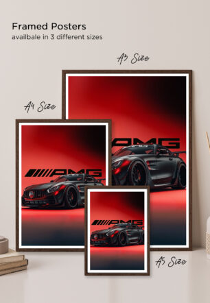 Amg GT R Conceptual Art Orange Maisto 1 Poster Cars Collection - Image 5