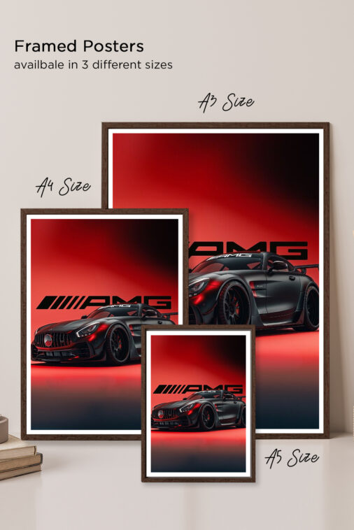 Amg GT R Conceptual Art Orange Maisto 1 Poster Cars Collection - Image 5