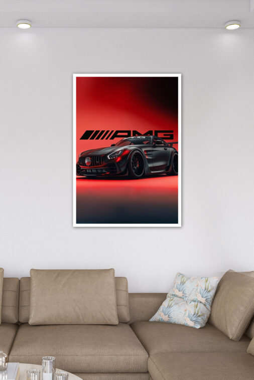 Amg GT R Conceptual Art Orange Maisto 1 Poster Cars Collection - Image 6