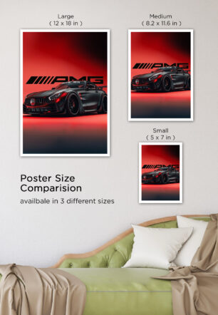 Amg GT R Conceptual Art Orange Maisto 1 Poster Cars Collection - Image 7