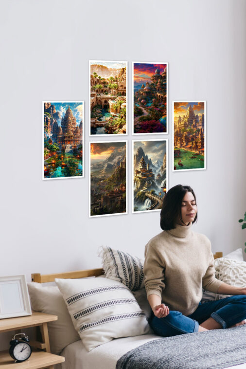 Ancient Cities Re-imagined Set of 6 Posters - Image 3