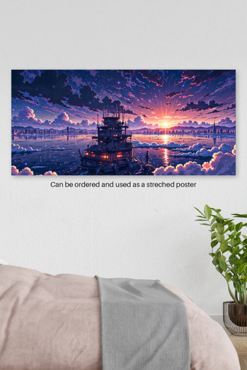 Anime City Sunset Starry Sky Poster The Uncollectible - Image 3