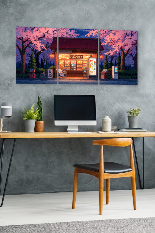 Anime Convenience Store Night Cherry Blossoms Poster The Uncollectible - Image 5