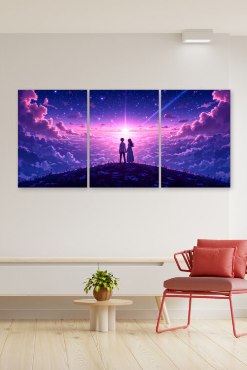 Anime Couple Watching Sunset Sky Poster The Uncollectible - Image 3