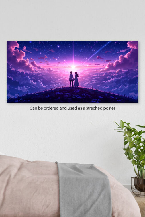 Anime Couple Watching Sunset Sky Poster The Uncollectible - Image 4