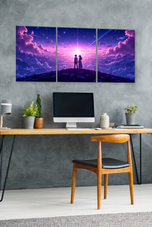 Anime Couple Watching Sunset Sky Poster The Uncollectible - Image 5