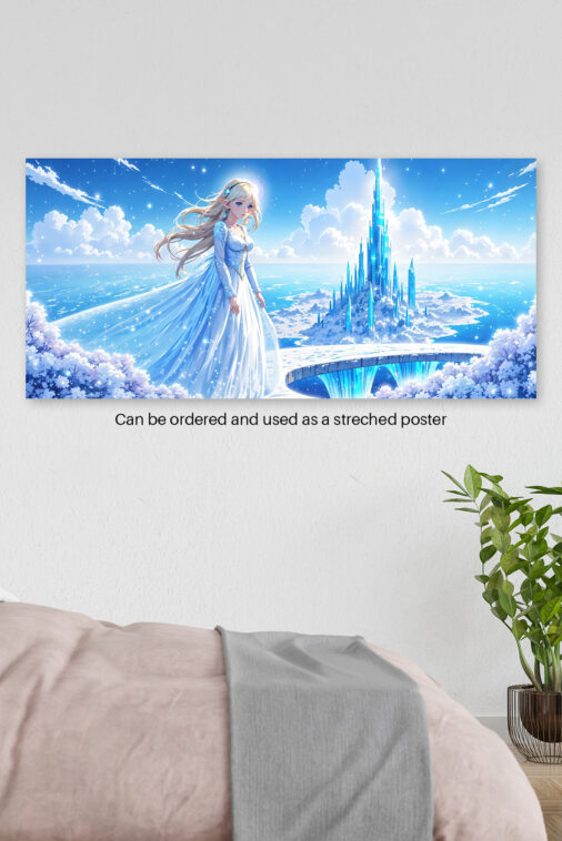 Anime Girl Standing Fantasy City Sky Poster The Uncollectible - Image 3