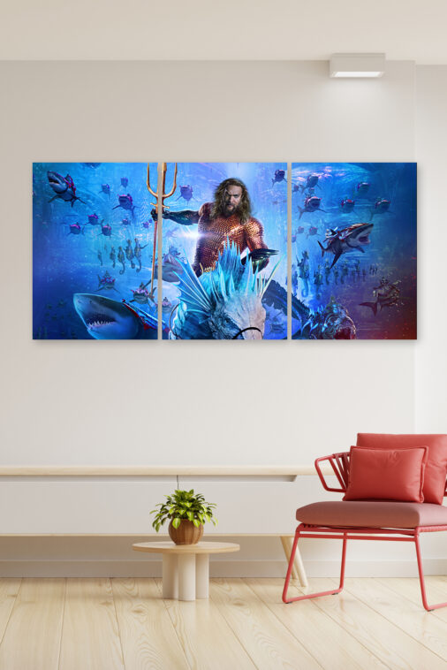 Aquaman and the Lost Kingdom Ocean Battle Ultrawide Poster - Image 3