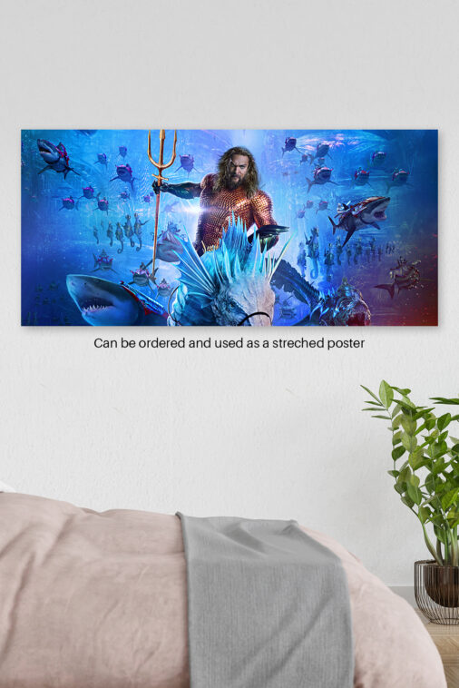 Aquaman and the Lost Kingdom Ocean Battle Ultrawide Poster - Image 4