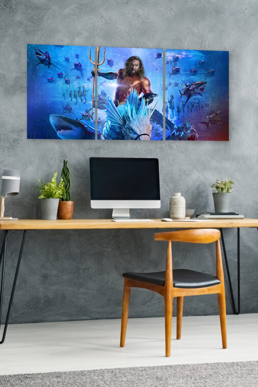Aquaman and the Lost Kingdom Ocean Battle Ultrawide Poster - Image 5