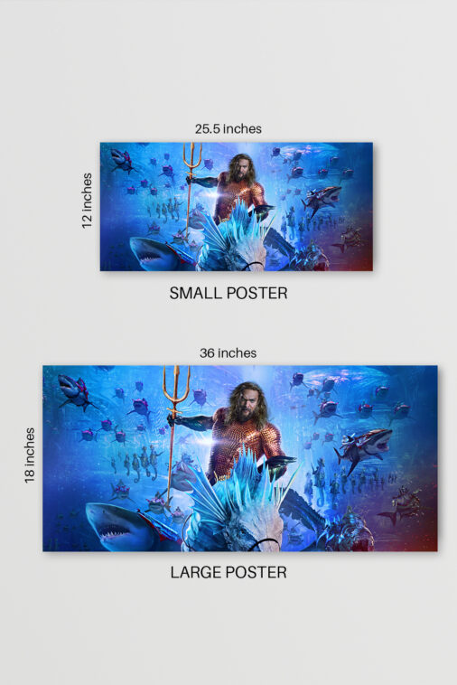 Aquaman and the Lost Kingdom Ocean Battle Ultrawide Poster - Image 6