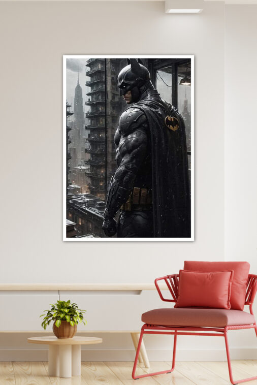 Batman Night City Rain Poster DC Superheroes - Image 4