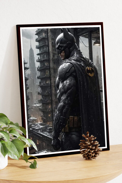 Batman Night City Rain Poster DC Superheroes - Image 5