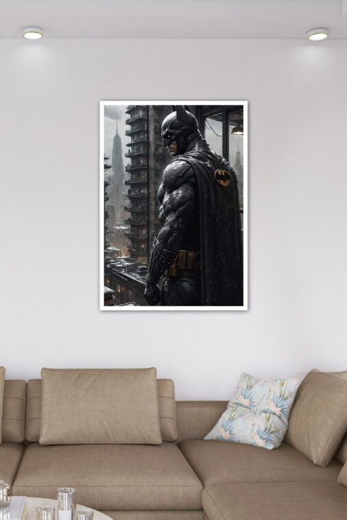 Batman Night City Rain Poster DC Superheroes - Image 7