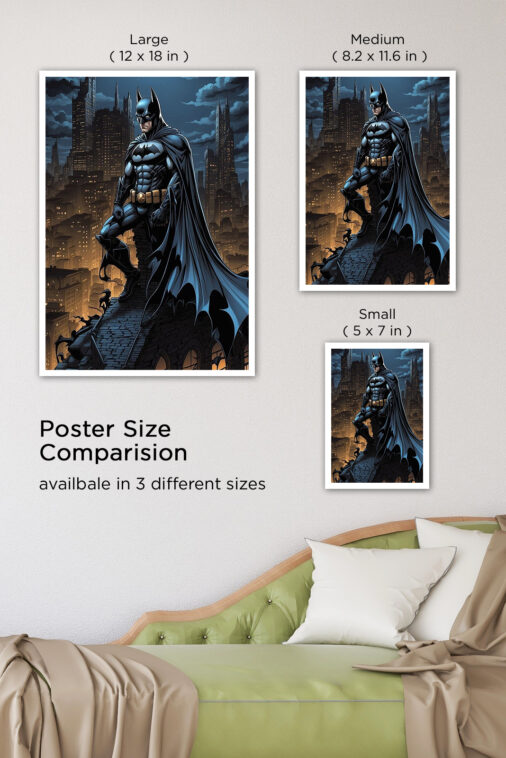 Batman Overlooking City Poster DC Superheroes - Image 7