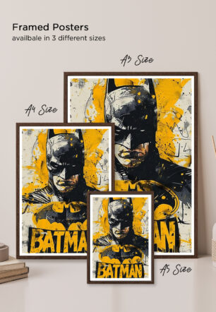 Batman Portrait Yellow Black Poster DC Superheroes - Image 5