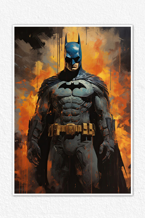 Batman Superhero Portrait Poster DC Superheroes