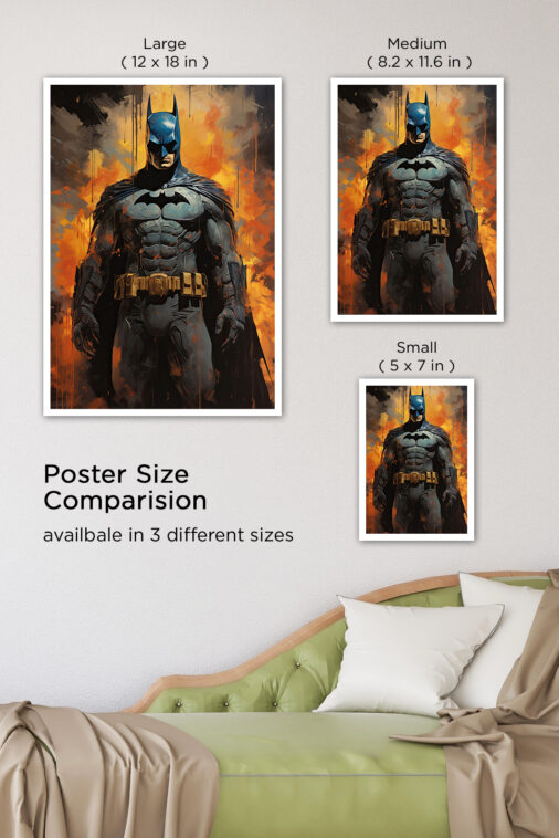 Batman Superhero Portrait Poster DC Superheroes - Image 7