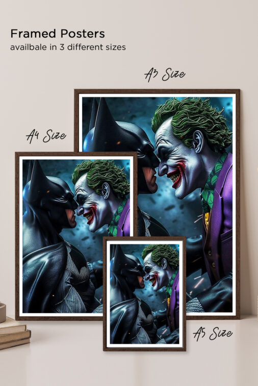 Batman Vs Joker Face Off Poster DC Superheroes - Image 5