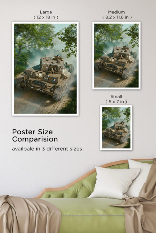 Battlefield Tank Crossing Jungle Warcraft Poster Collection - Image 7