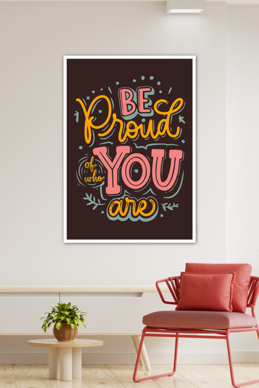 Be Proud Of Who You Are Motivation Poster - Image 3