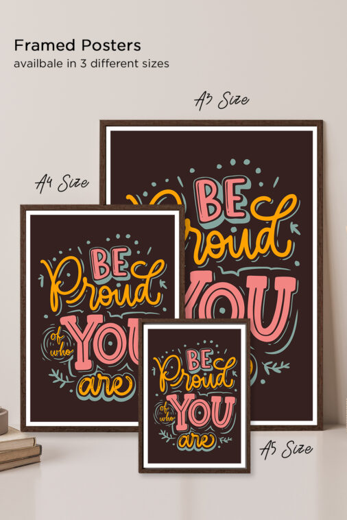 Be Proud Of Who You Are Motivation Poster - Image 5