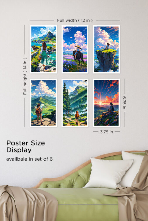 Beautiful Nature View Anime Background Poster - Image 5