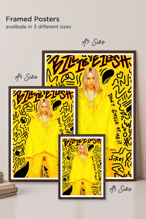 Billie Eilish Yellow Fever Music Poster - Image 5