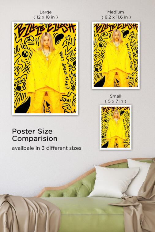 Billie Eilish Yellow Fever Music Poster - Image 7