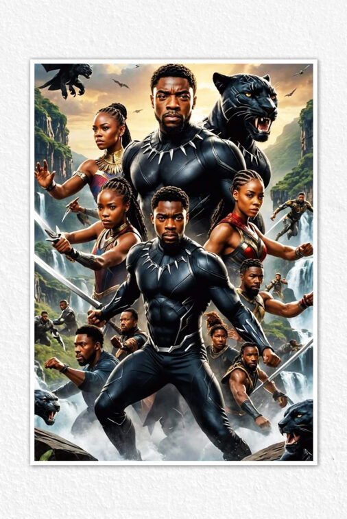 Black Panther Wakanda Poster Marvel Collection