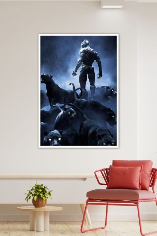Black Panther With Panthers Poster Marvel Collection - Image 3