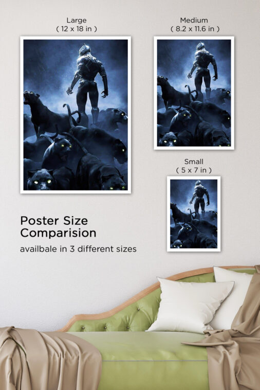 Black Panther With Panthers Poster Marvel Collection - Image 7