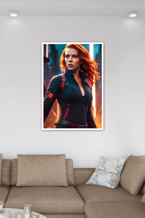 Black Widow Portrait Red Hair Poster Marvel Collection - Image 6