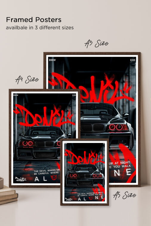 BMW Alone Devil Poster Cars Collection - Image 5