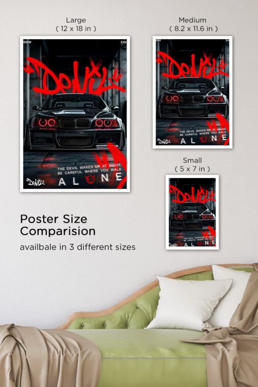 BMW Alone Devil Poster Cars Collection - Image 7