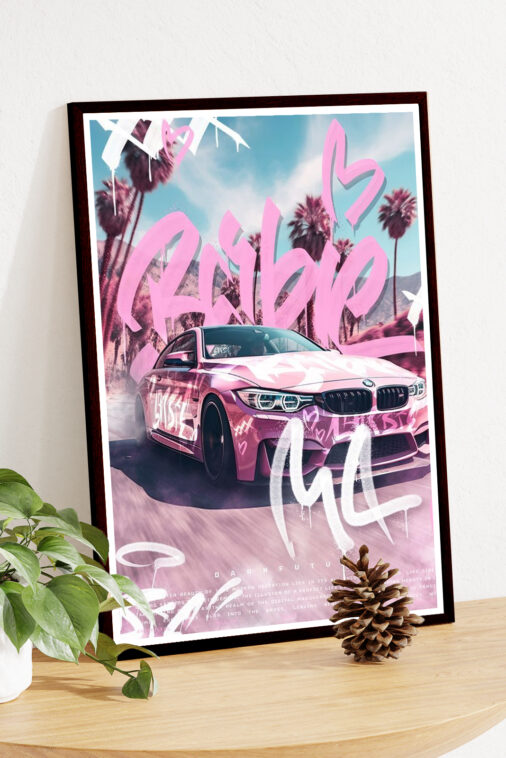 BMW M4 Dark Future Poster Cars Collection - Image 4